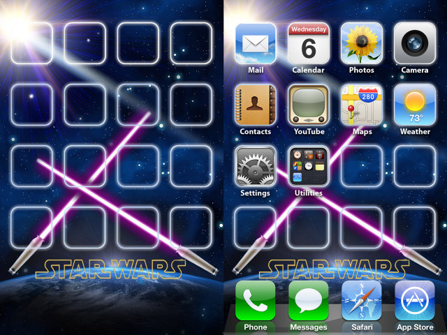 Star wars themed keyboard space free wallpaper - medium preview image