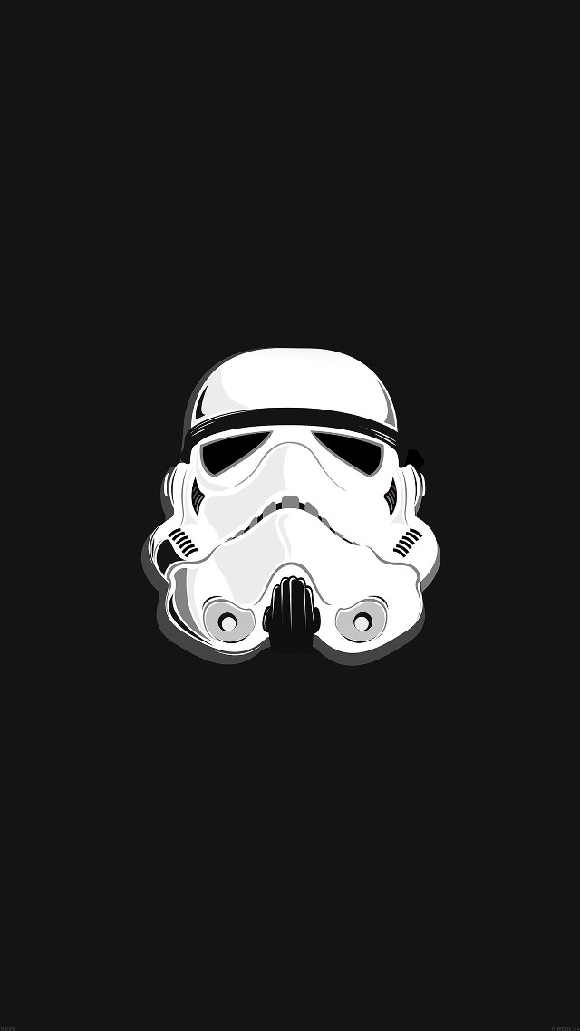 Stormtrooper helmet black background white free wallpaper - medium preview image
