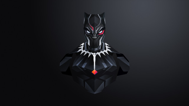 Black panther red eyes glowing free wallpaper - medium preview image
