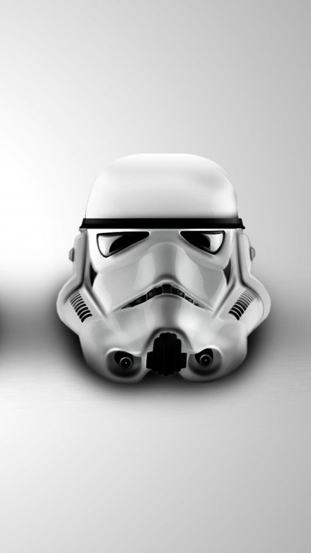 Star wars helmet monochrome ambient free wallpaper - medium preview image