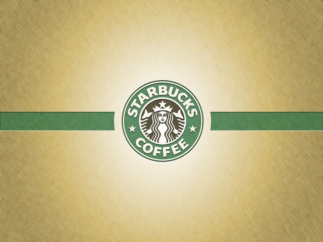Starbucks logo brown background green free wallpaper - medium preview image