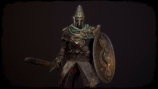 Medieval man armor sword shield free wallpaper - medium preview image