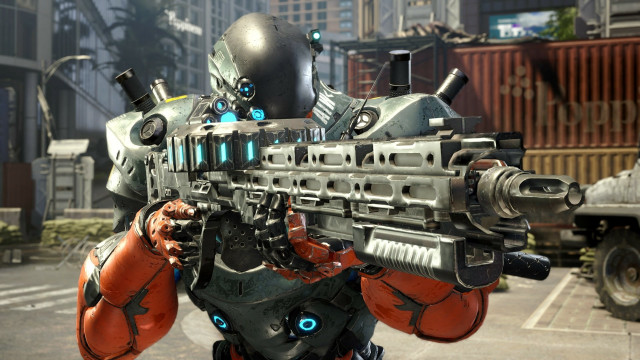 Man gun city street truck free wallpaper - medium preview image