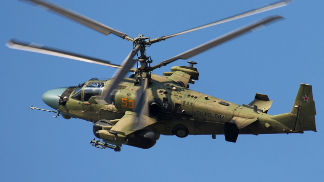Military helicopter blue sky propellers free wallpaper - medium preview image