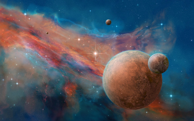Sky star planet astronaut festival free wallpaper - medium preview image