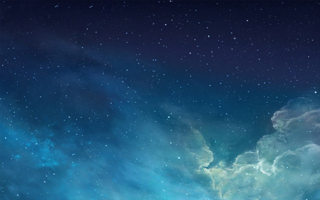 Space stars clouds aurora moon free wallpaper - medium preview image