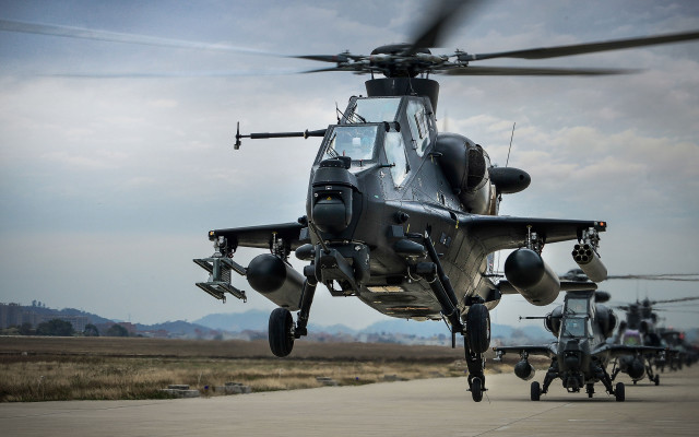 Military helicopters runway cobra puzzle free wallpaper - medium preview image