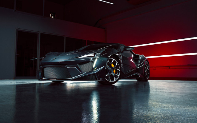 Black sports car garage red #6 free wallpaper - medium preview image