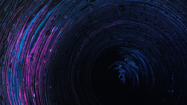 Darkblue purple circular waterdrops bioluminescence free wallpaper - medium preview image