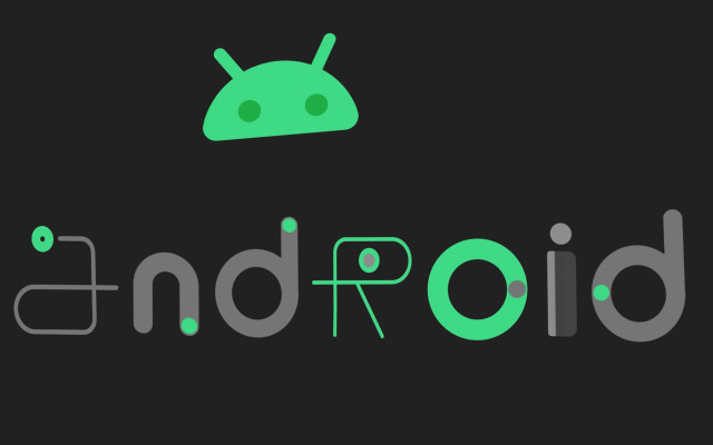 Green alien bio logo android free wallpaper - medium preview image
