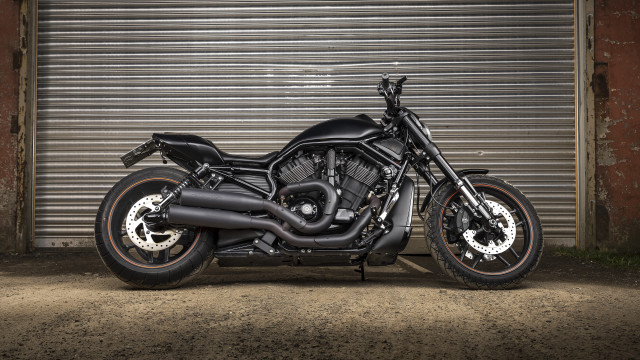 Black motorcycle garage tire 3d free wallpaper - medium preview image