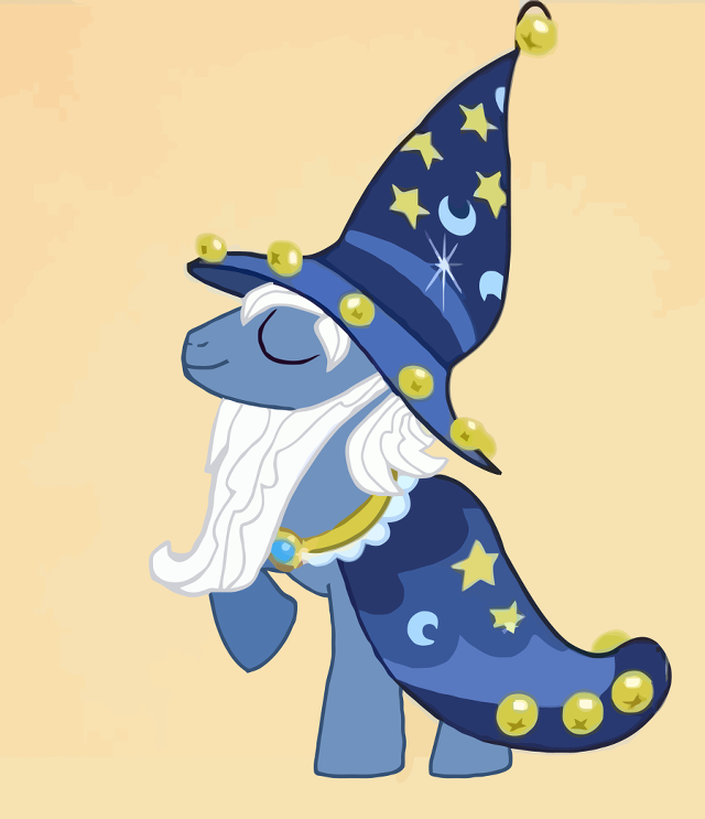 Blue pony hat stars head free wallpaper - medium preview image