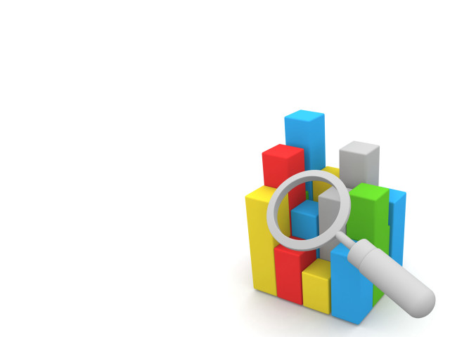 Magnifying glass colorful block structure free wallpaper - medium preview image