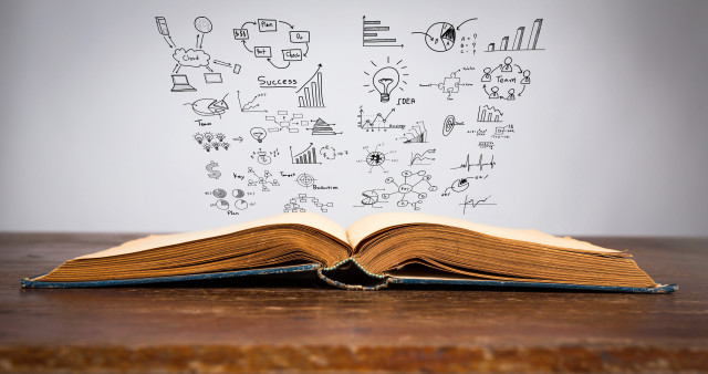 Open book brain drawing light free wallpaper - medium preview image