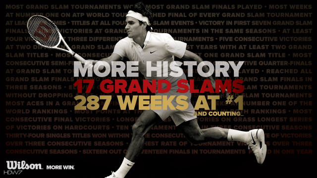 Man running tennis racket poster free wallpaper - medium preview image