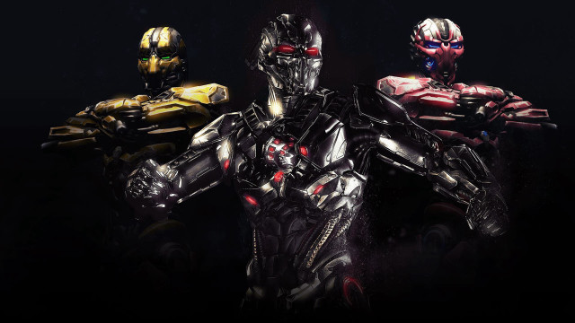 Glowing robots dark background unreal free wallpaper - medium preview image