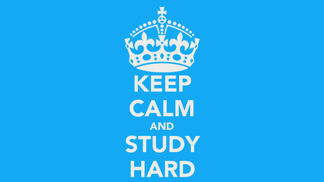 Keep calm study hard white free wallpaper - medium preview image
