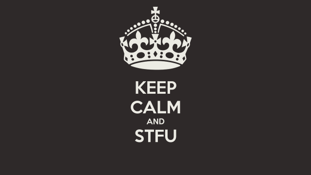 Keep calm and stfu crown free wallpaper - medium preview image