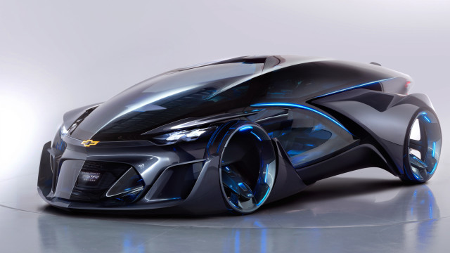 Futuristic car blue light wheels #2 free wallpaper - medium preview image