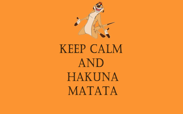 Cartoon character sword keep calm free wallpaper - medium preview image