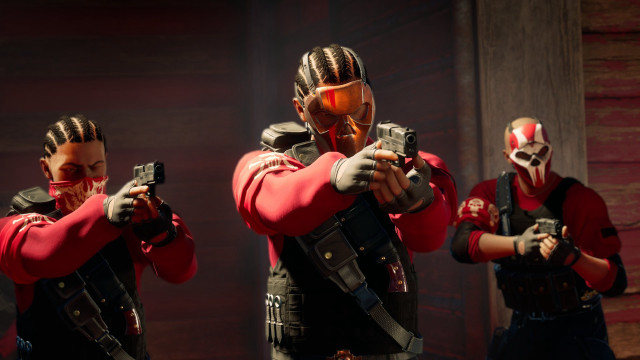 Masked gunmen cobra unreal5 woodenwall free wallpaper - medium preview image