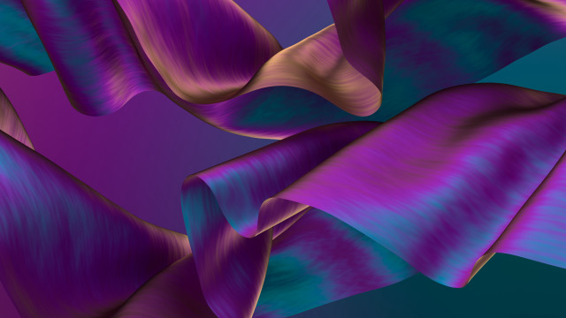 Purple blue abstract wavy curves #3 free wallpaper - medium preview image
