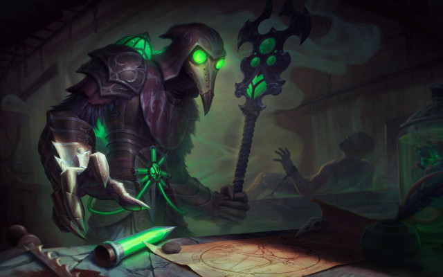 Demonic creature green eyes glowing free wallpaper - medium preview image