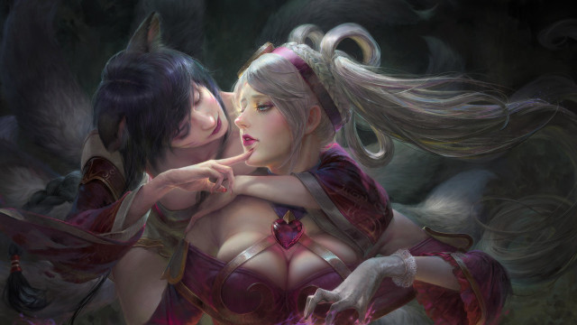 Cosplay demon kiss fox ears free wallpaper - medium preview image