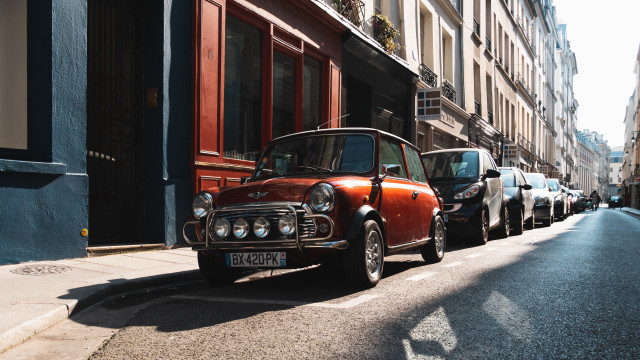Small car no parking tiltshift free wallpaper - medium preview image