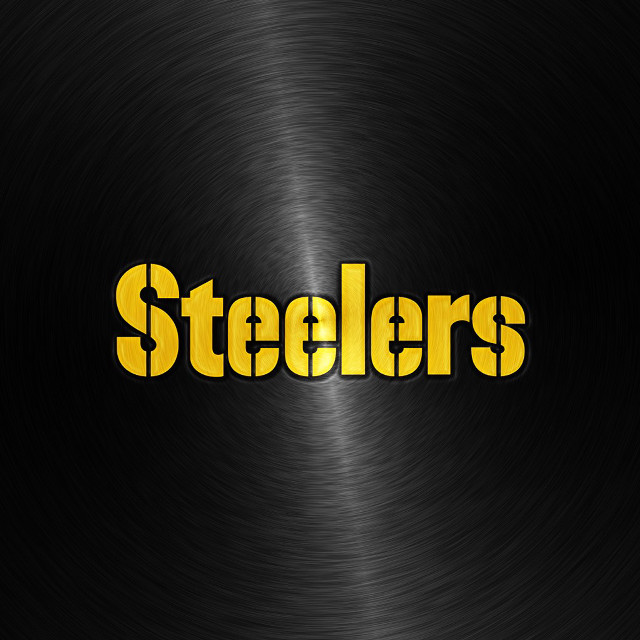 Black yellow steelers letters side free wallpaper - medium preview image