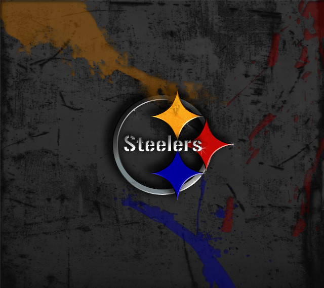 Pittsburgh football abstract blood splatter free wallpaper - medium preview image