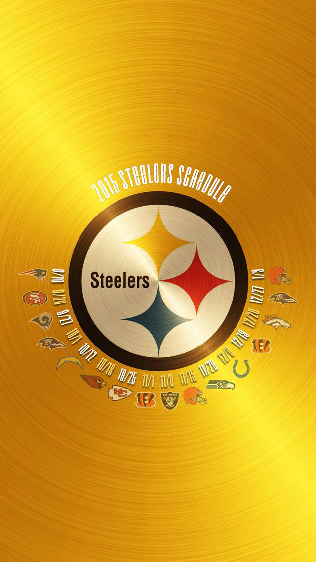 Gold background pittsburgh football logo free wallpaper - medium preview image