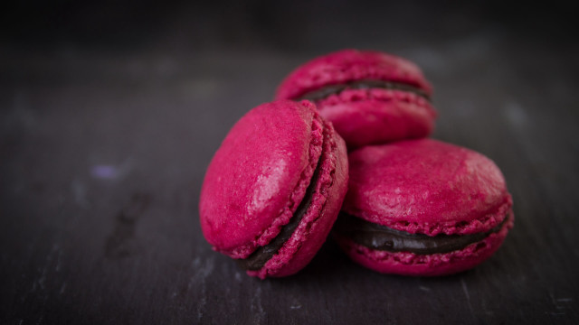 Pink macaroons table neo fauvism free wallpaper - medium preview image