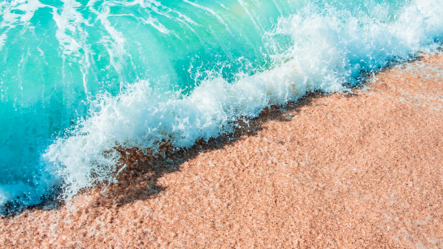 Wave shore ocean summer rayonism free wallpaper - medium preview image