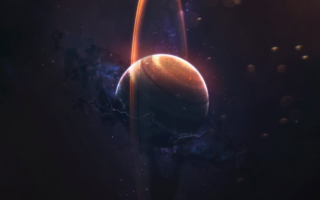 Space planet star light moon free wallpaper - medium preview image