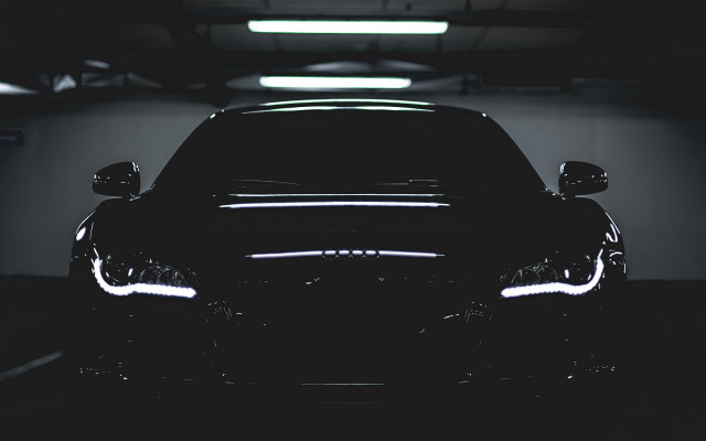 Car parkinggarage lights blackcar whitelight free wallpaper - medium preview image
