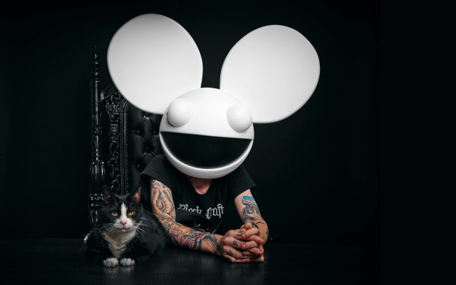 Man mouse mask cat tattoo free wallpaper - medium preview image