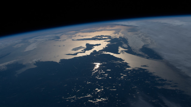 Earth ocean landforms zenith night free wallpaper - medium preview image