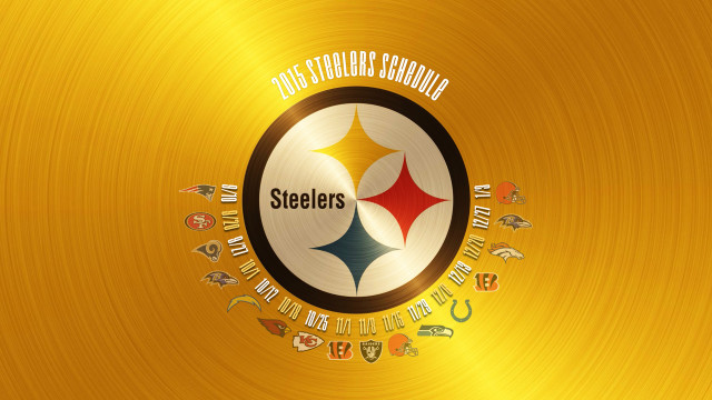 Pittsburgh football logo gold background #2 free wallpaper - medium preview image