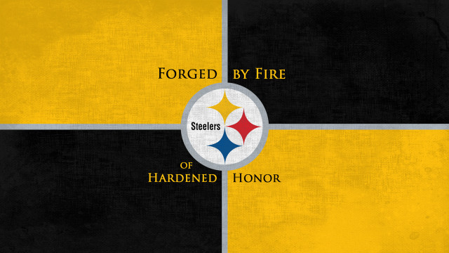 Pittsburgh football logo black yellow free wallpaper - medium preview image