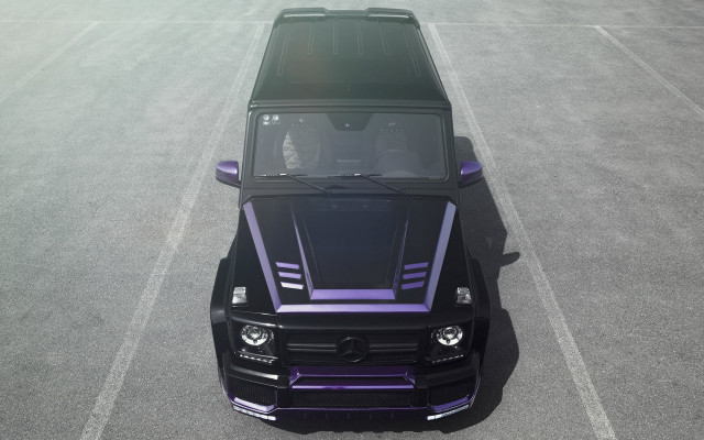 Black purple truck parking lot free wallpaper - medium preview image