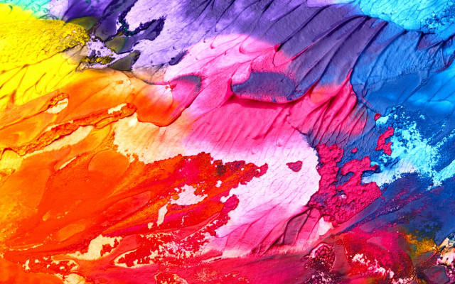 Multicolored rainbow paint stroke autumn free wallpaper - medium preview image