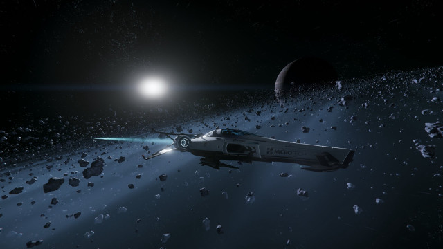 Space ship sky bright light free wallpaper - medium preview image