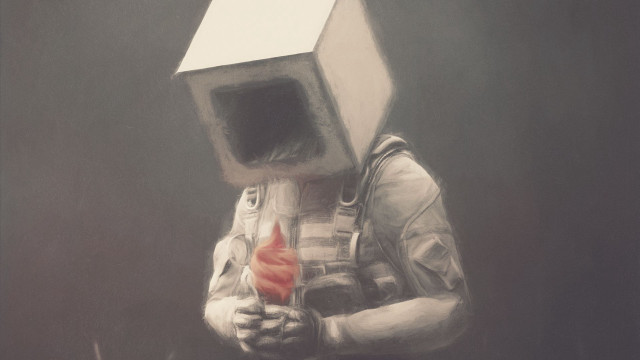 Man box head flower armor free wallpaper - medium preview image
