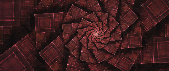 Red square spiral center generative free wallpaper - medium preview image