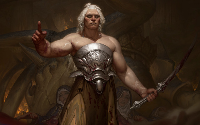 Armor sword cave demon knife free wallpaper - medium preview image