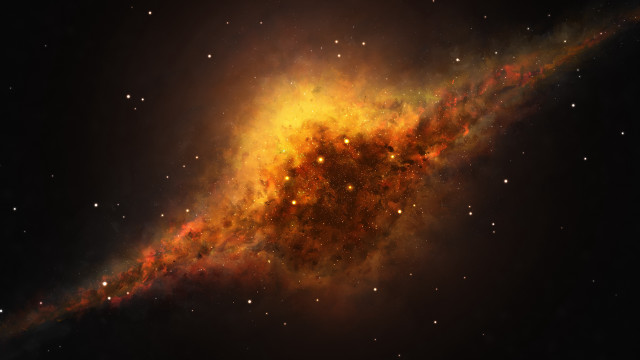 Cosmic colorful starry sky nebula free wallpaper - medium preview image