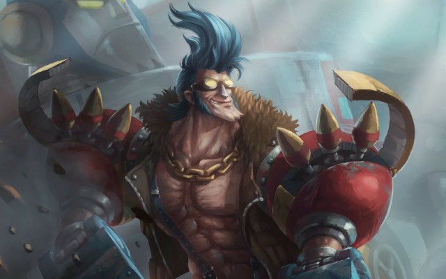 Horned man sword fur collar free wallpaper - medium preview image