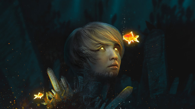 Butterfly man fireworks astronaut moon free wallpaper - medium preview image