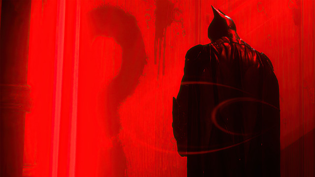 Batman man red wall question free wallpaper - medium preview image